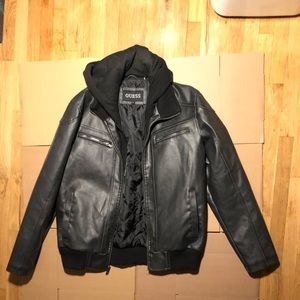 GUESS Men's Faux-Leather Jacket
